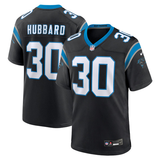 [FULLY STITCHED] Carolina Panthers Chuba Hubbard Black American Limited Football Jersey 