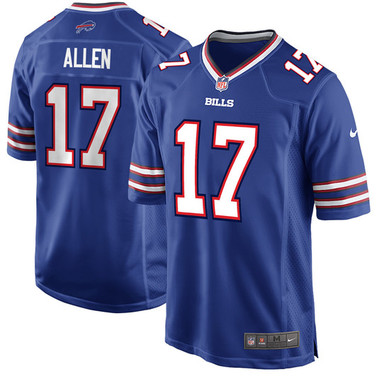 [FULLY STITCHED] Buffalo Bills Josh Allen Royal Limited Football Jersey 