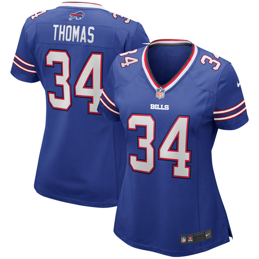 [FULLY STITCHED] Buffalo Bills Thurman Thomas Royal Limited Football Jersey 