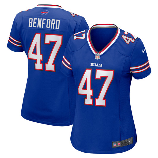 [FULLY STITCHED] Buffalo Bills Christian Benford Royal Limited Football Jersey 