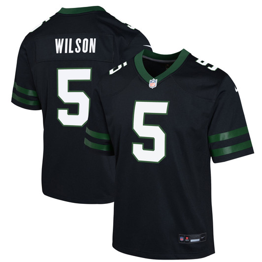 [FULLY STITCHED] New York Jets Garrett Wilson Black Limited Football Jersey 