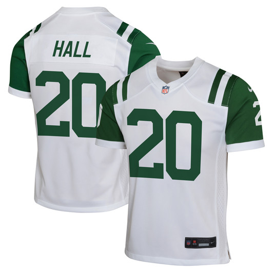 [FULLY STITCHED] New York Jets Breece Hall White Limited Football Jersey 