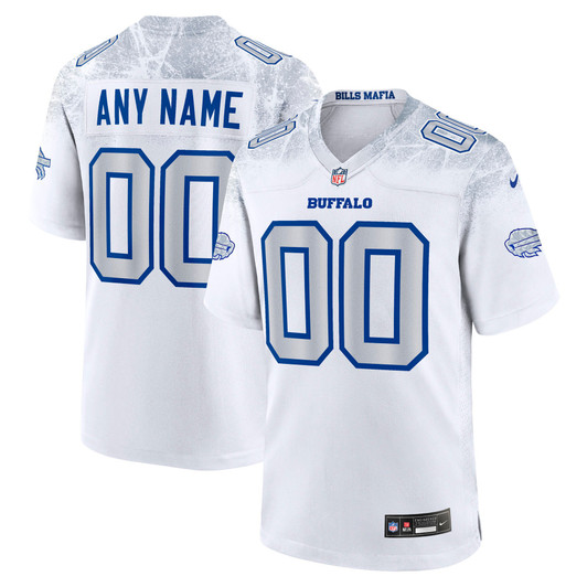 [FULLY STITCHED] Buffalo Bills White 2025 Rivalries Collection Style 2 Limited Football Jersey 