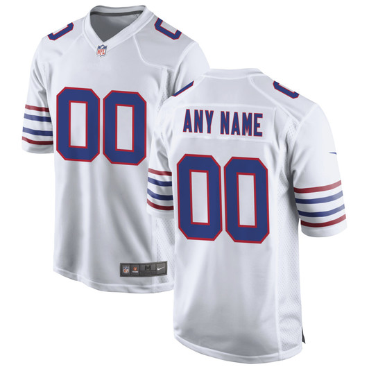 [FULLY STITCHED] Buffalo Bills White Alternate Limited Football Jersey 