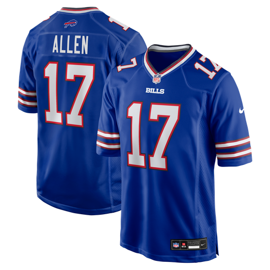 [FULLY STITCHED] Buffalo Bills Josh Allen Royal Style 6 Limited Football Jersey 