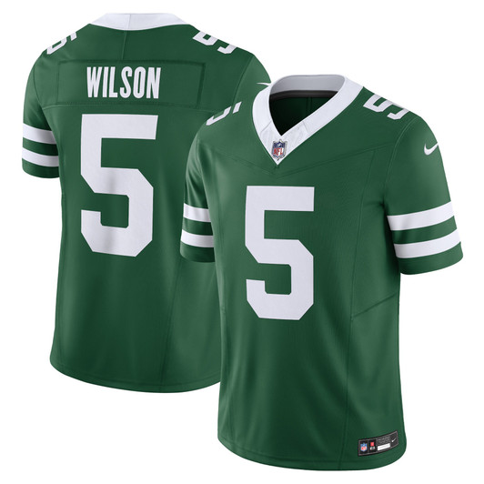 [FULLY STITCHED] New York Jets Garrett Wilson Legacy Green Style 4 Limited Football Jersey 