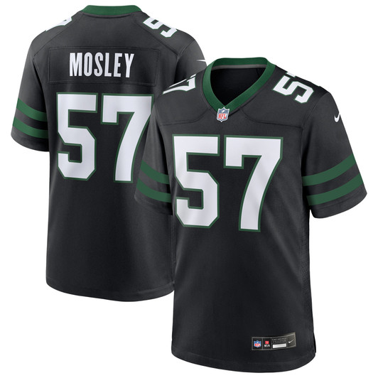 [FULLY STITCHED] New York Jets CJ Mosley Legacy Black Alternate Limited Football Jersey 