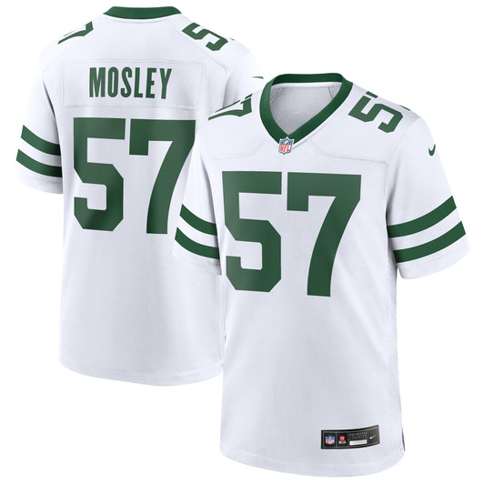 [FULLY STITCHED] New York Jets CJ Mosley Legacy White Limited Football Jersey 