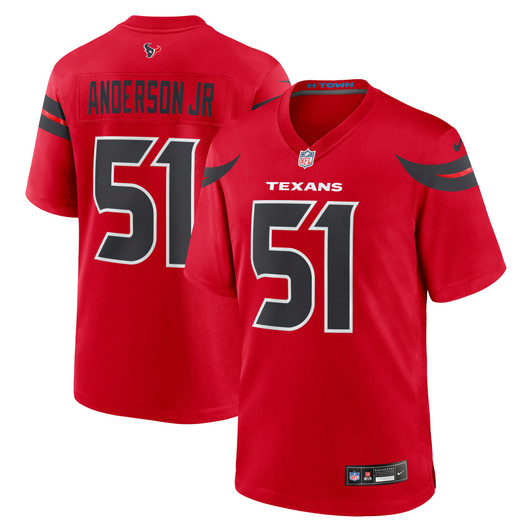 [FULLY STITCHED] Houston Texans Will Anderson Jr Red Alternate Style 2 Limited Football Jersey 