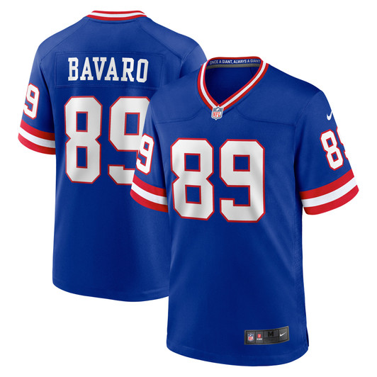 [FULLY STITCHED] New York Giants Mark Bavaro Royal Alternate Limited Football Jersey 