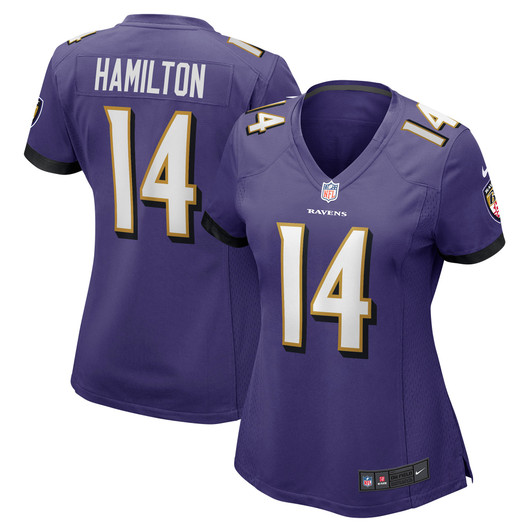 [FULLY STITCHED] Baltimore Ravens Kyle Hamilton Purple Limited Football Jersey 