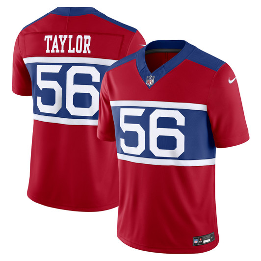 [FULLY STITCHED] New York Giants Lawrence Taylor Century Red Alternate Limited Football Jersey 