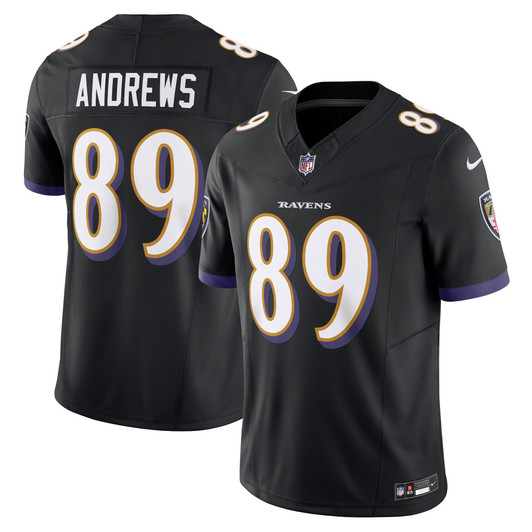 [FULLY STITCHED] Baltimore Ravens Mark Andrews Black Limited Football Jersey 