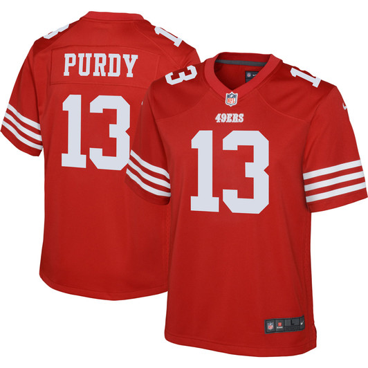 [FULLY STITCHED] San Francisco 49ers Brock Purdy Scarlet Style 6 Limited Football Jersey 