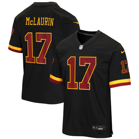 [FULLY STITCHED] Washington Commanders Terry Mclaurin Black Hail Raiser Alternate Limited Football Jersey 
