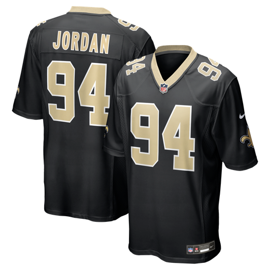 [FULLY STITCHED] New Orleans Saints Cameron Jordan Black Limited Football Jersey 