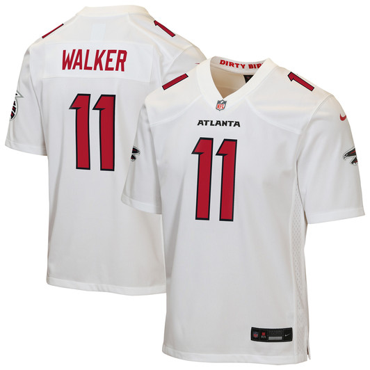 [FULLY STITCHED] Atlanta Falcons Jalon Walker White Limited Football Jersey 