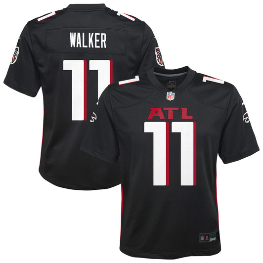 [FULLY STITCHED] Atlanta Falcons Jalon Walker Black Limited Football Jersey 