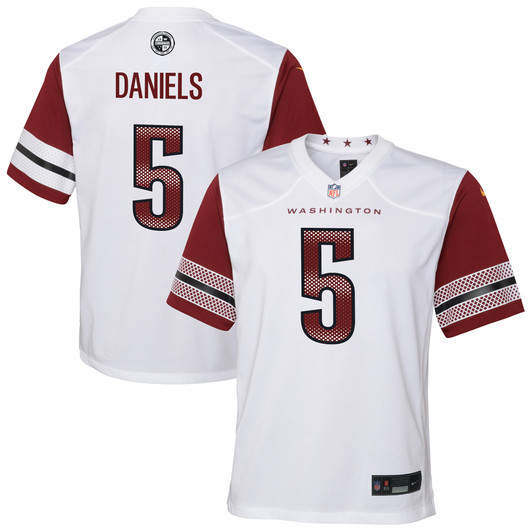 [FULLY STITCHED] Washington Commanders Jayden Daniels White Style 3 Limited Football Jersey 