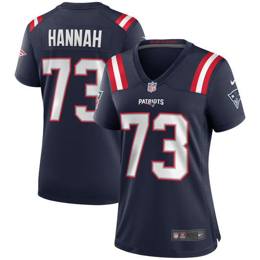 [FULLY STITCHED] New England Patriots John Hannah Navy Style 2 Limited Football Jersey 