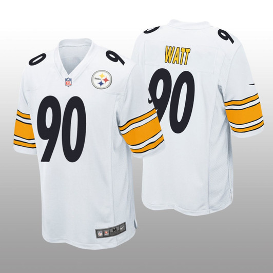 [FULLY STITCHED] Pittsburgh Steelers TJ Watt White Style 2 Limited Football Jersey 