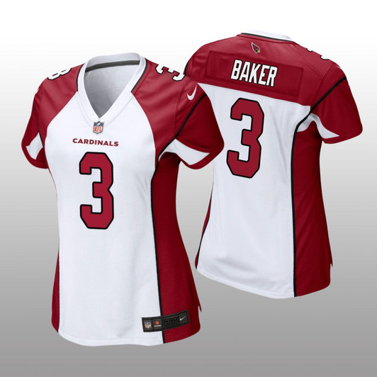 [FULLY STITCHED] Arizona Cardinals Budda Baker White Limited Football Jersey 