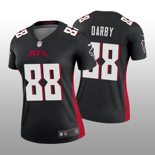 [FULLY STITCHED] Atlanta Falcons Frank Darby Black Limited Football Jersey 