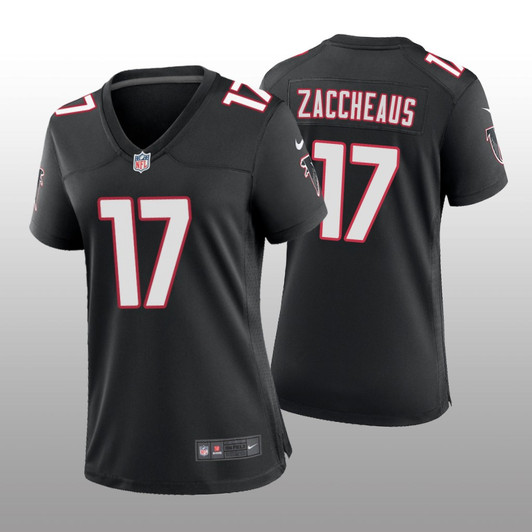 [FULLY STITCHED] Atlanta Falcons Olamide Zaccheaus Black Throwback Limited Football Jersey 