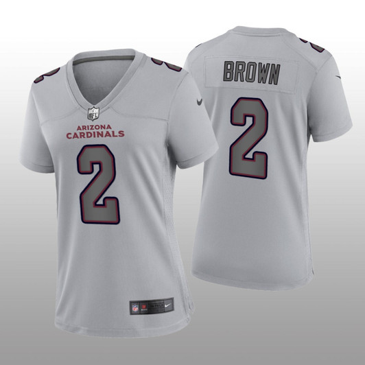 [FULLY STITCHED] Arizona Cardinals Marquise Brown Gray Atmosphere Limited Football Jersey 