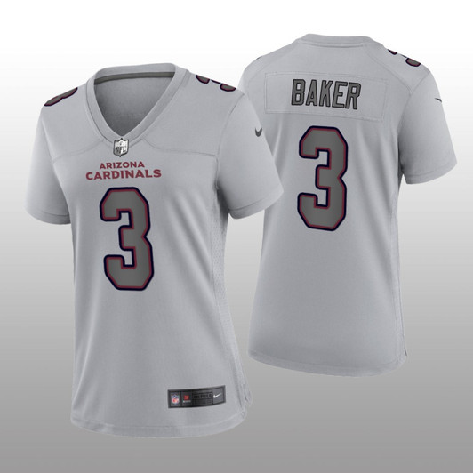 [FULLY STITCHED] Arizona Cardinals Budda Baker Gray Atmosphere Limited Football Jersey 