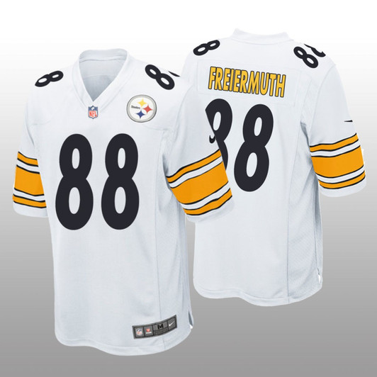 [FULLY STITCHED] Pittsburgh Steelers Pat Freiermuth White Limited Football Jersey 