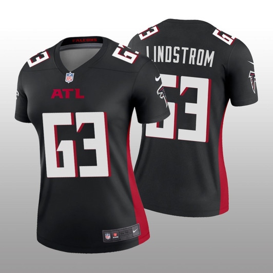 [FULLY STITCHED] Atlanta Falcons Chris Lindstrom Black Limited Football Jersey 