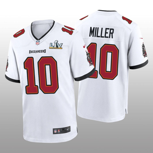 [FULLY STITCHED] Tampa Bay Buccaneers Scotty Miller White Super Bowl LV Limited Football Jersey 