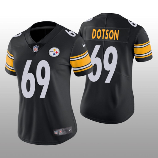 [FULLY STITCHED] Pittsburgh Steelers Kevin Dotson Black Style 2 Limited Football Jersey 