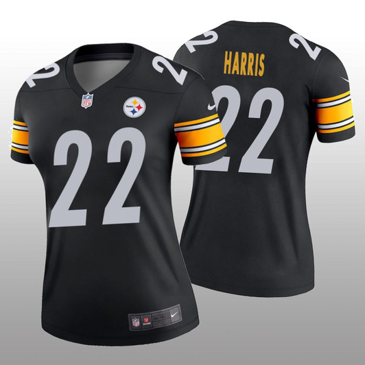 [FULLY STITCHED] Pittsburgh Steelers Najee Harris Black Style 2 Limited Football Jersey 