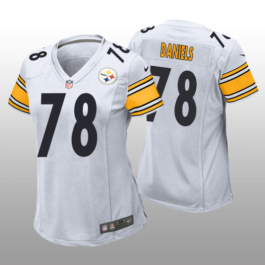 [FULLY STITCHED] Pittsburgh Steelers James Daniels White Limited Football Jersey 