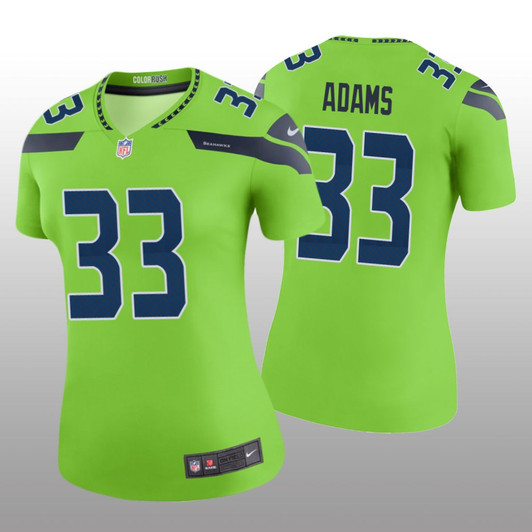 [FULLY STITCHED] Seattle Seahawks Jamal Adams Green Color Rush Limited Football Jersey 