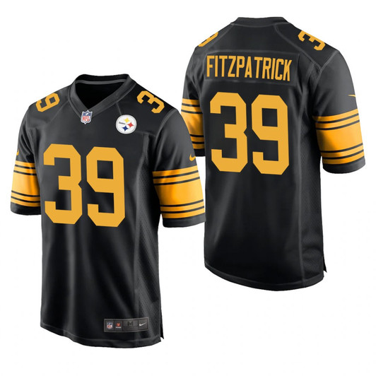 [FULLY STITCHED] Pittsburgh Steelers Minkah Fitzpatrick Black Alternate Limited Football Jersey 