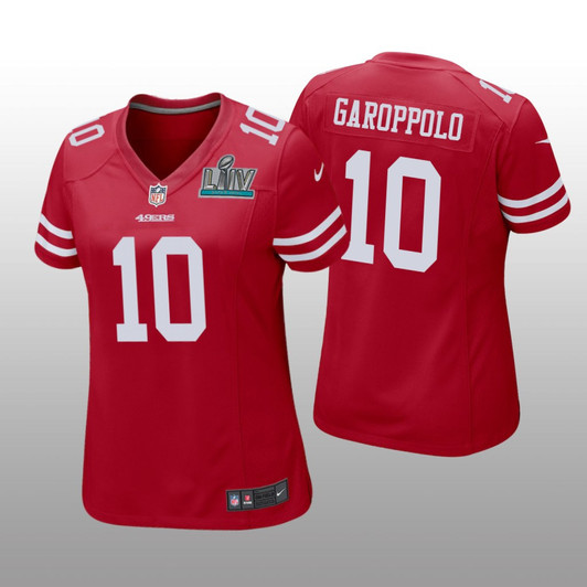 [FULLY STITCHED] San Francisco 49ers Jimmy Garoppolo Scarlet Super Bowl LIV Limited Football Jersey 
