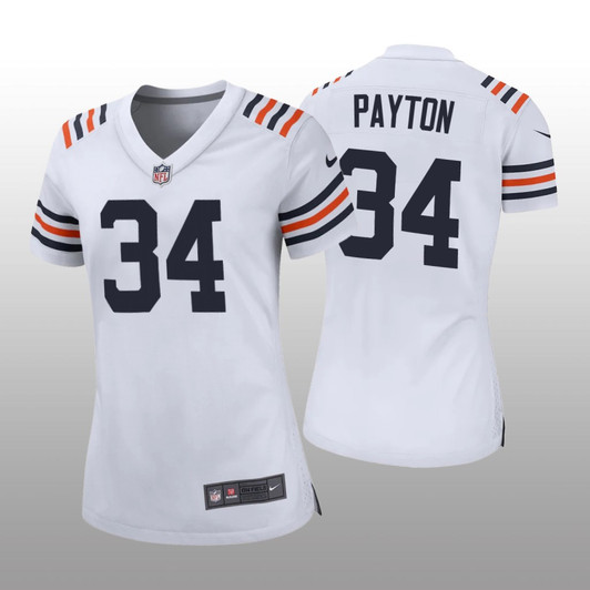 [FULLY STITCHED] Chicago Bears Walter Payton White Limited Football Jersey 