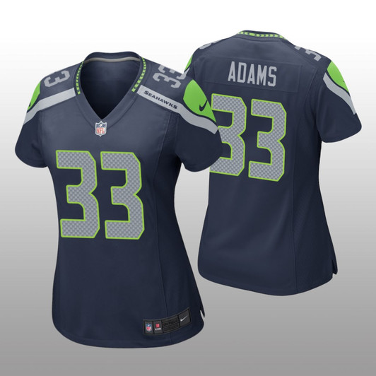 [FULLY STITCHED] Seattle Seahawks Jamal Adams Navy Style 2 Limited Football Jersey 
