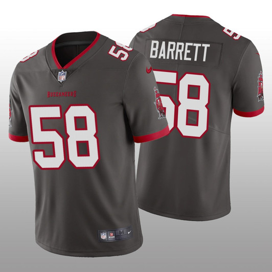 [FULLY STITCHED] Tampa Bay Buccaneers Shaquil Barrett Pewter Limited Football Jersey 