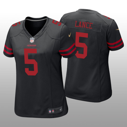 [FULLY STITCHED] San Francisco 49ers Trey Lance Black Limited Football Jersey 