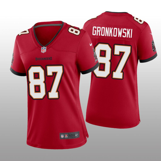 [FULLY STITCHED] Tampa Bay Buccaneers Rob Gronkowski Red Style 3 Limited Football Jersey 