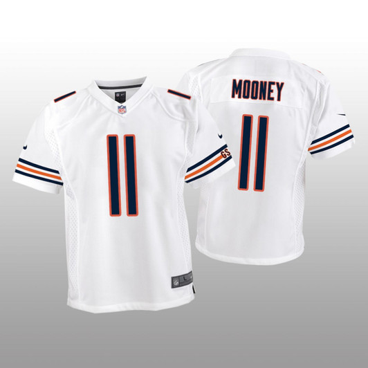 [FULLY STITCHED] Chicago Bears Darnell Mooney White Limited Football Jersey 