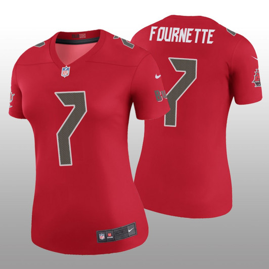 [FULLY STITCHED] Tampa Bay Buccaneers Leonard Fournette Red Color Rush Style 2 Limited Football Jersey 