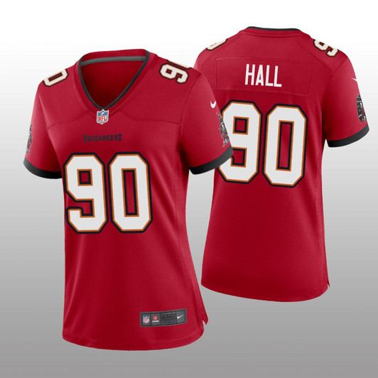 [FULLY STITCHED] Tampa Bay Buccaneers Logan Hall Red Style 2 Limited Football Jersey 