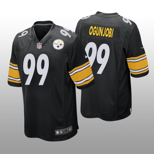 [FULLY STITCHED] Pittsburgh Steelers Larry Ogunjobi Black Style 2 Limited Football Jersey 
