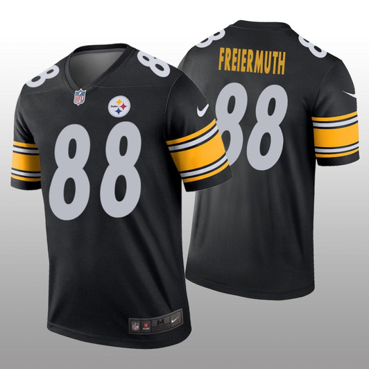 [FULLY STITCHED] Pittsburgh Steelers Pat Freiermuth Black Style 4 Limited Football Jersey 