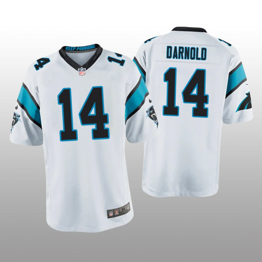 [FULLY STITCHED] Carolina Panthers Sam Darnold White Limited Football Jersey 
